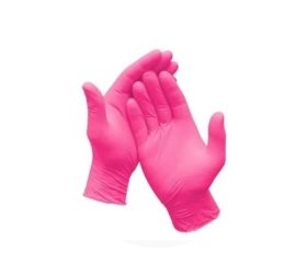 Luvas Nitrílicas Rosa com 12 unid. – CELS