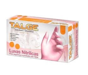 Luva Nitrílica Rosa com 100 unid. – CELS