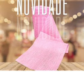 Toalha Reutilizável Manicure e Estética Rosa – CELS