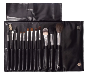 Kit 12 Pinceis Maquiagem Profissional Estojo Griffty Makeup